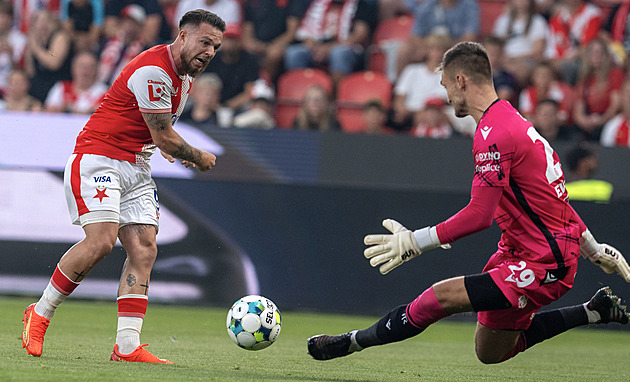 ONLINE: Slavia - Teplice 1:0, chyba hostů v rozehrávce, skóre otevírá Provod