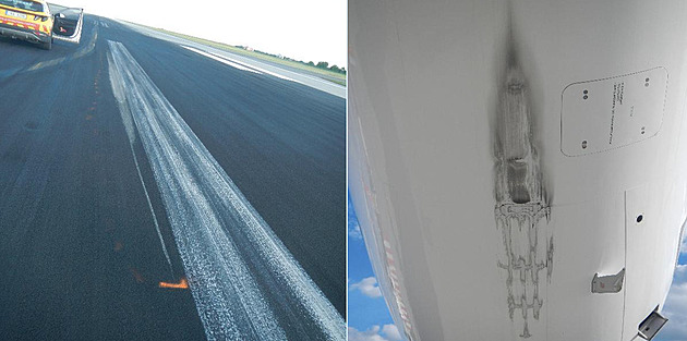 Mohli za to piloti. Ústav vyšetřil, proč airbus drhl ocasem o ruzyňskou ranvej