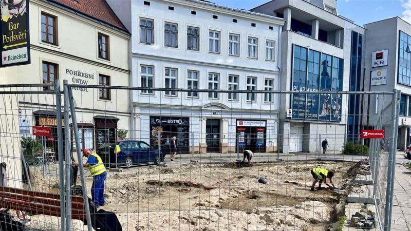 Začala rekonstrukce náměstí Svobody ve Znojmě. Město slibuje jeho velkou proměnu