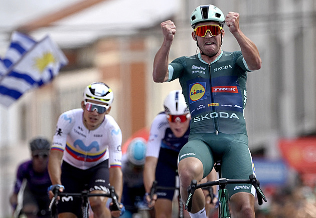 Pedersen konečně slaví, na Vueltě si pohlídal triumf z úniku. Vidět byl i Otruba