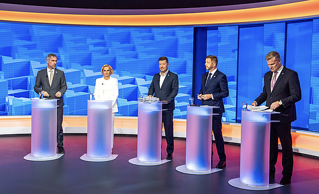 Volby 2025 ONLINE: Lídři pěti politických stran se utkali v předvolební debatě