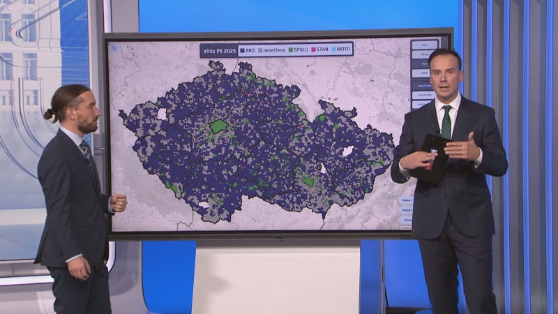 Unikátní MAPA: Výsledky voleb v Česku obec po obci. Jak volili vaši sousedé?