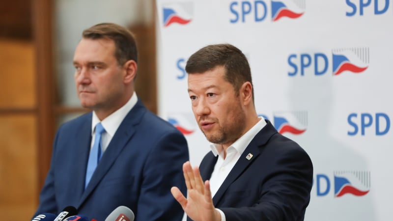 Koaliční smlouva obsahuje hlas pro Okamuru, že se stane šéfem Sněmovny