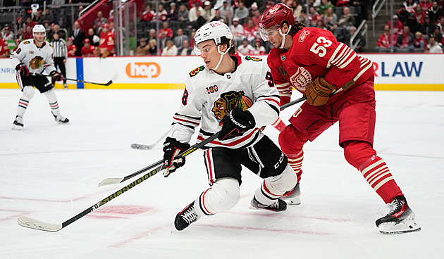 Chicago přejelo Detroit, Bedard se třemi body vyhoupl do čela bodování