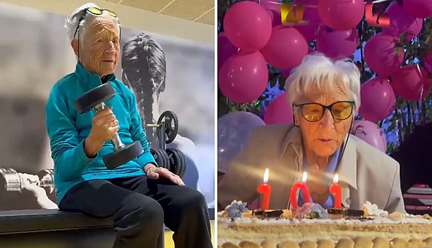 Ve sto jedna letech je žena v kondici jako nikdy, cvičit začala nedávno