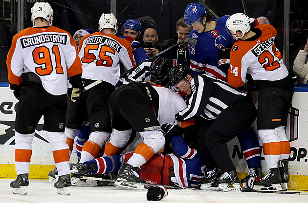 Rangers otočili zápas proti Philadelphii, Detroit vyloupil Washington