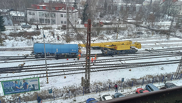 V Havlíčkově Brodě vykolejila cisterna s naftou. Škoda přesáhla 30 milionů