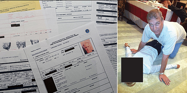 Andrew na čtyřech nad ženou, exministr ve slipech. Co odhalují nové Epsteinovy spisy