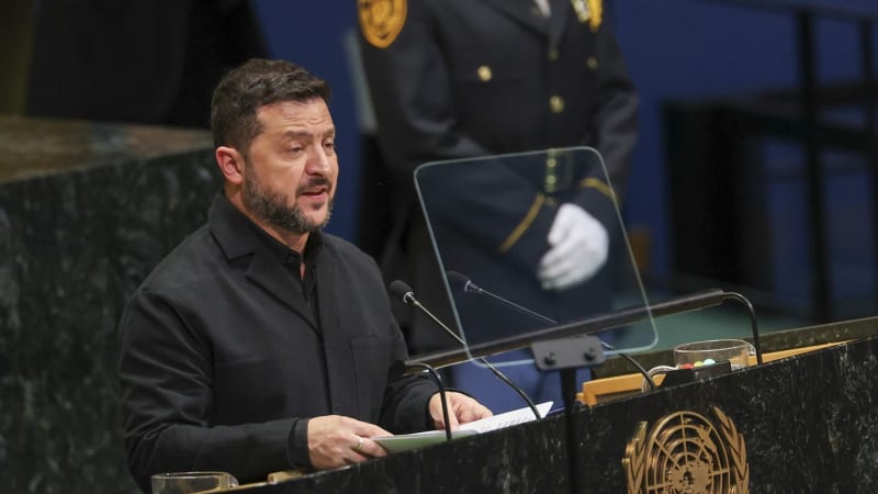 Ukrajinské cíle v Rusku? Žádná ropa, vzkázal Zelenskyj v OSN a uvedl jasný záměr úderů
