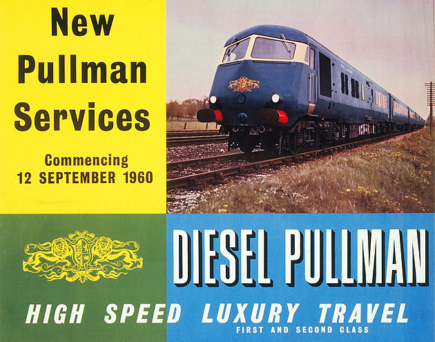 Luxusní vlak Blue Pullman měl konkurovat letadlům, ale daleko nedoletěl