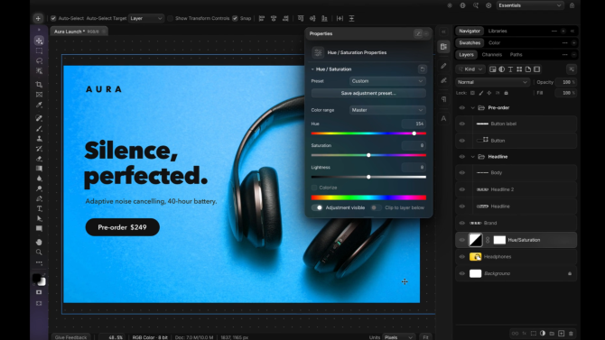 Vytvořil pomocí vibecodingu vlastní Photoshop. Je zdarma pro všechny a umí práci s PSD včetně vrstev